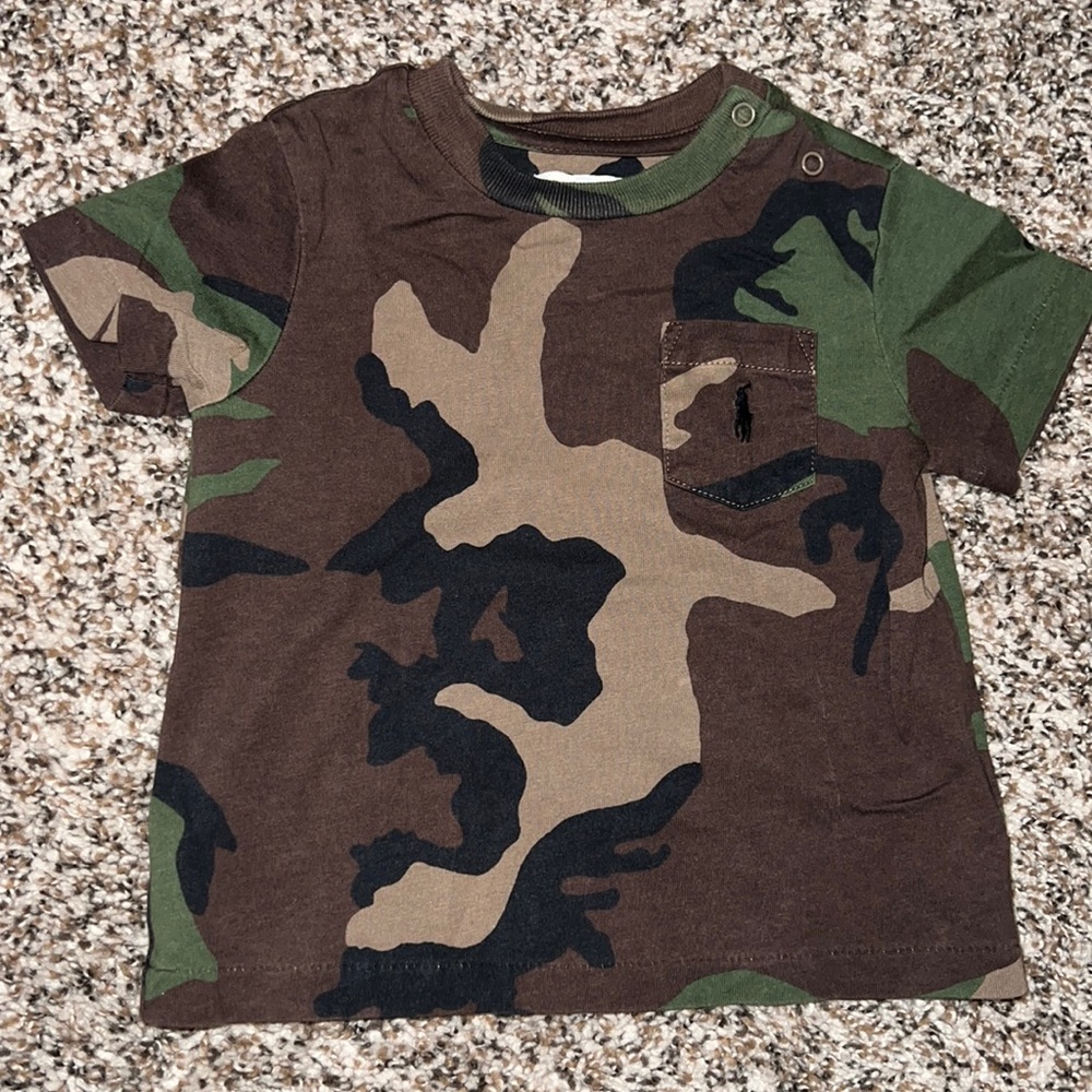 Camo Cotton Jersey Pocket Tee